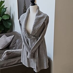 Talula Gray Cashmere Cardigan Sweater